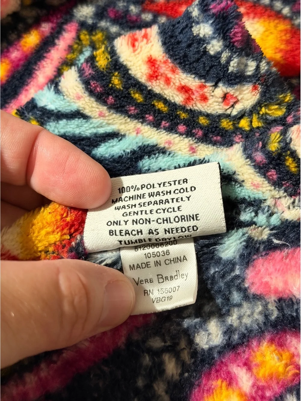 Vera Bradley Throw Blanket in Painted Paisley